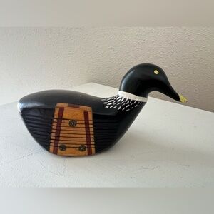 Vintage Wood Golf Club Carved Loon Collectible Paperweight | Golfcraft